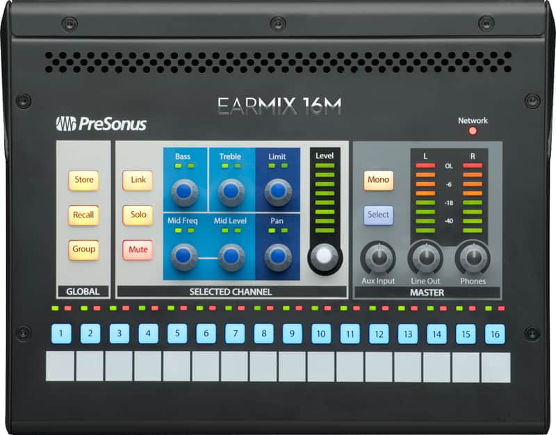 PreSonus EarMix 16M Personal Monitor Mixer Black