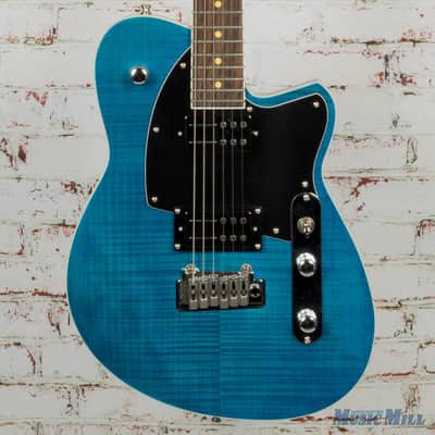 Reverend Reeves Gabrels Signature Guitar Blue Flame Satin w/HSC (USED) image 1