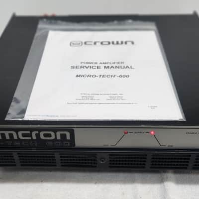 Crown/AmCron Vintage Power Amp Model Micro-Tech 600 image 3