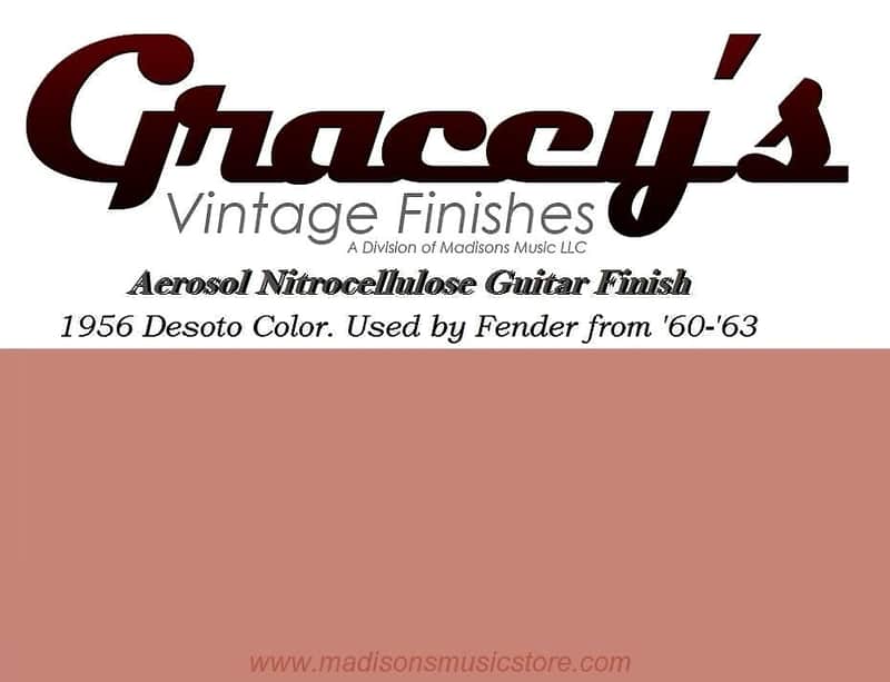 -Shell Pink- Gracey's Vintage Finishes Nitrocellulose Guitar Lacquer Aerosol Spray Can. Paint. image 1