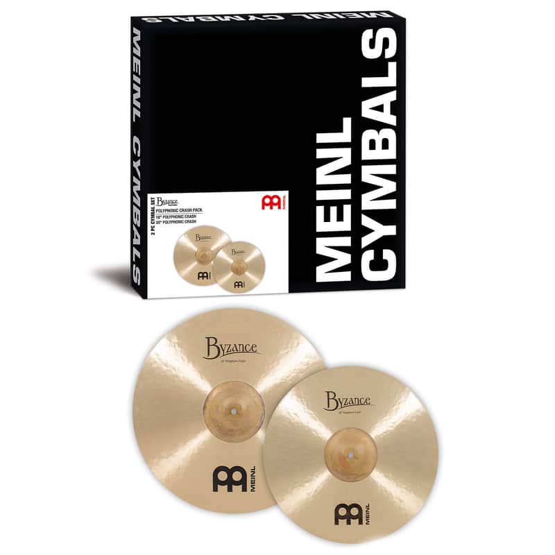 Meinl Byzance Traditional BMAT3 18"/20" Polyphonic Crash Pack image 1