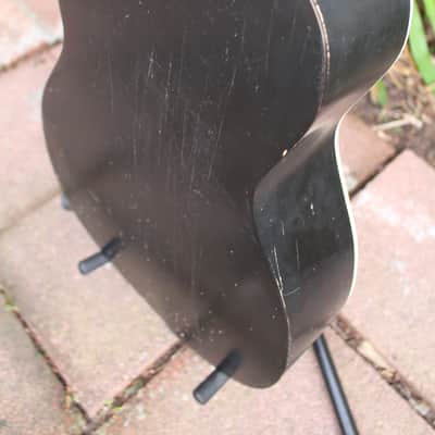 Vintage 1939 Supertone Harmony Art Deco Sunburst Panel Parlor Guitar USA Body & Neck Project image 19