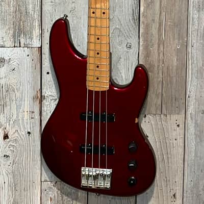 Rare 1990 Fender Jazz Bass Plus, 4 String Bass Maple Fretboard Nitro Frost Red , Includes Pro Setup & New Gig Bag Ships Fast ! image 2