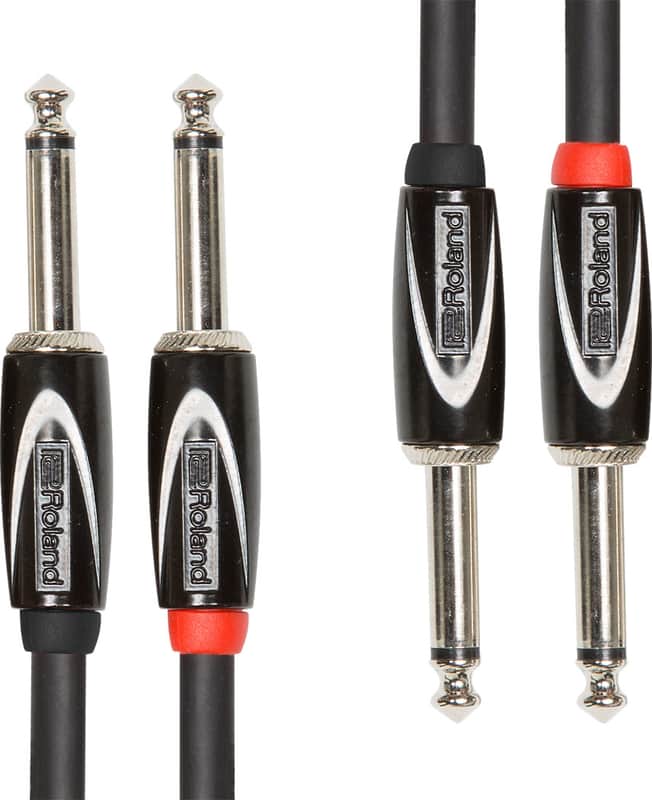 Roland RCC-5-2814 Dual 1/4" TS Cable - 5 Foot image 1