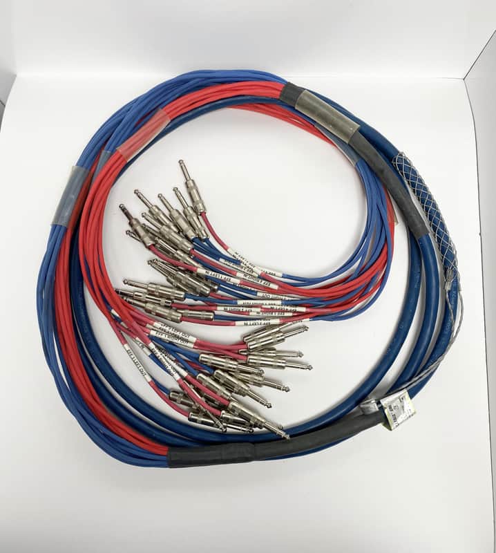 Whirlwind Medusa Belden 16-channel 1/4" TRS to TRS Snake 16FT image 1