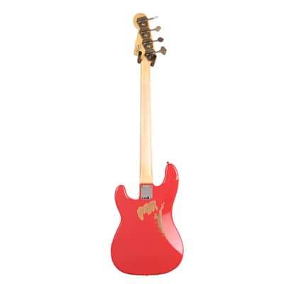 Fender Custom Shop Pino Palladino Signature Precision Bass Relic Fiesta Red over Desert Sand image 4