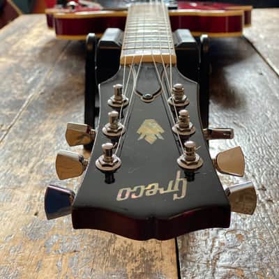 Greco Vintage SA-550 Semi-Acoustic Late 1970's Persimmon Red w/ Hardcase image 11