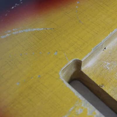 MJT Official Custom Order Aged Nitro Guitar Body by Mark Jenny Reverse Trem VTS Sunburst image 7