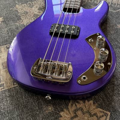 G&L CFL Research L-1000 with Drake Custom bass 33” conversion neck 2025 - Royal Purple Metallic image 3