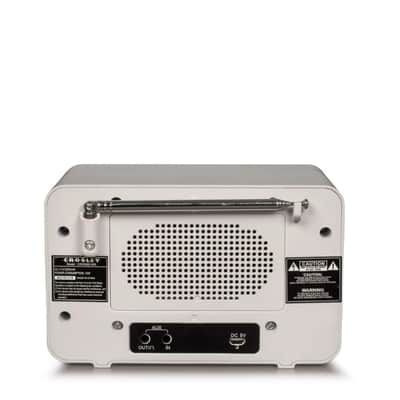 Crosley CR3036D Tribute AM/FM Radio with Built-In Bluetooth - White Sand-NEW image 8