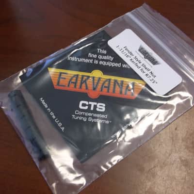 Earvana Drop-In Compensated Nut For Fender, 1-11/16", 7.25 Radius - BLACK