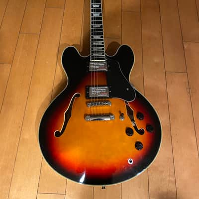 Firefly FF-338 2010's ES-335 Style Tobacco Burst with Upgraded Epiphone Pickups and Electronics image 7