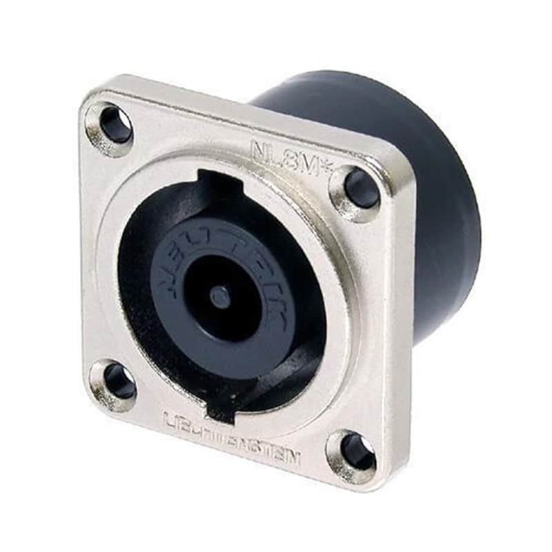 Neutrik NL8MD-V - Receptacle Speakon 8 Pole - PC Vert - NLT Style - Nickel image 1