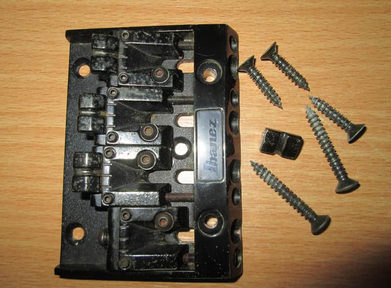 Ibanez Omni Adjust Bass Bridge 1990 Black image 1