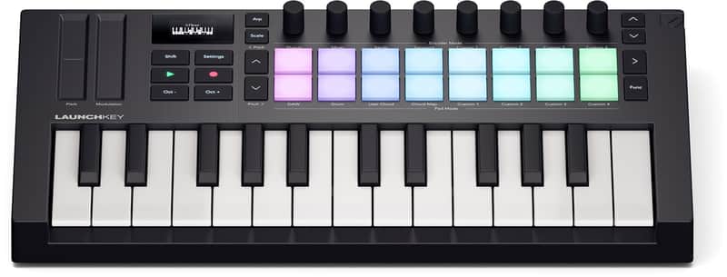 Novation Launchkey Mini 25 MKIV MIDI Keyboard Controller 2024 - Present - Black image 1