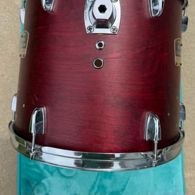 Yamaha 12x14 Stage Custom Standard Mounted Tom 2000s - Red Birch image 2