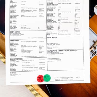 2024 Fender Custom Shop Limited Edition 1954 HS Telecaster Relic Sunburst w/ Seth Lover SH-55 & Josephina Red Hot image 15