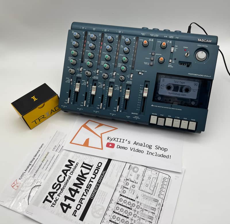 Serviced TASCAM Portastudio 414 MKII Multitrack 4-Track Cassette Recorder {Half Speed Modded} image 1