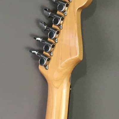 LEFTY! 1986 Vintage Fender Squier ‘62 Left Strat Guitar Fujigen E Serial Relic Mayer Black 1 Tribute 7.2 Lb HSC image 14