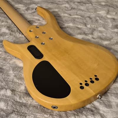 Rogue LX408 Pro - 8-String Double Course Bass - Active/Passive - 2010s - Natural / Yellow Flamed Maple - w/ Hardshell Case image 11