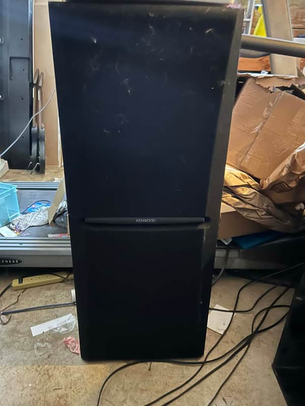 Kenwood JL-504 3-Way Tower Speaker Pair - 140W - Tested & Working image 1