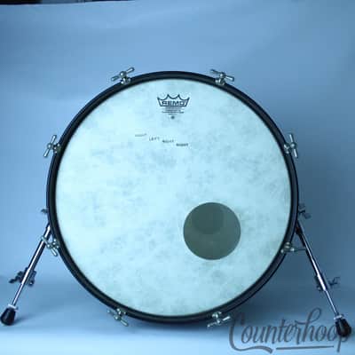 Leedy&Ludwig 20x14"Bass Drum Vintage 50s 3ply Maple Black Wrap Virgin Elkhart,IN image 9