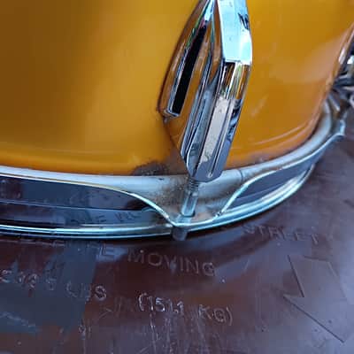 Vintage 70s Premier Elite 14x10 Tom African Mahogany 70s - Psychedelic Orange image 4