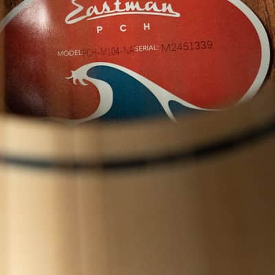 Eastman PCH-M104-NAT Solid Spruce/Laminated Mahogany Natural Flattop A-Style Mandolin #1339 image 4