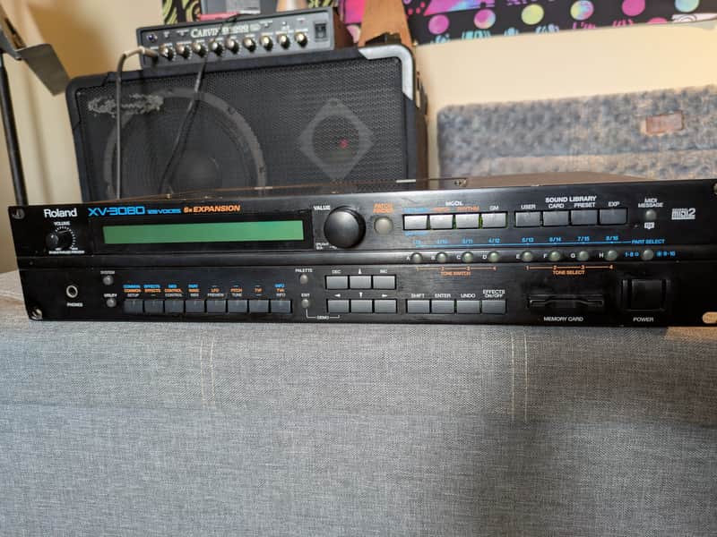Roland XV-3080 128-Voice Rackmount Synthesizer Module 2000 - 2002 - Black imagen 1