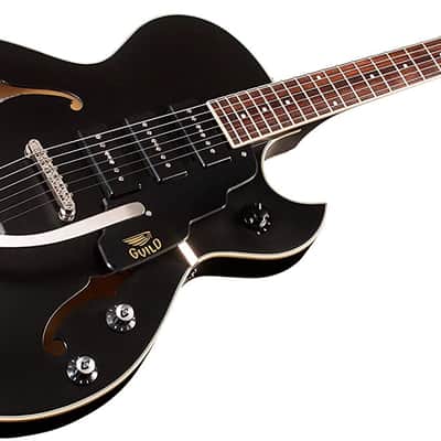 Guild Starfire I Jet 90 Satin Black - Semi Hollow Body Electric Guitar image 5