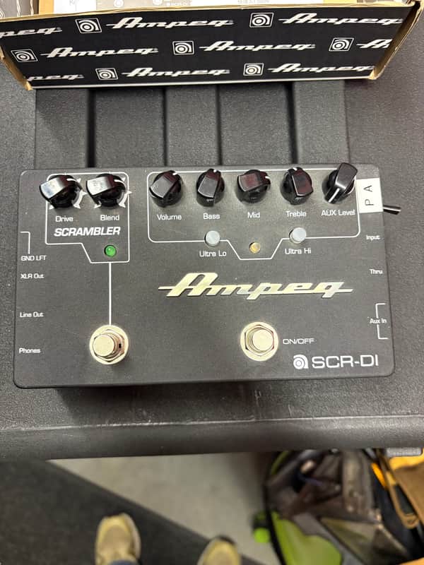 Ampeg SCR‑DI Bass DI Preamp with Scrambler Overdrive Pedal | Reverb