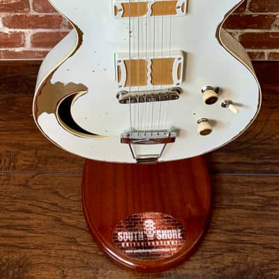 Ronin Badmoon 2020 White Over Gold Relic (White Falcon Style) New *Last one ever* Clean Demo added. (Authorized Dealer image 6