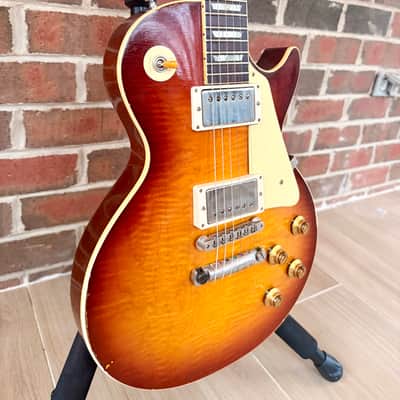 Gibson Custom 1959 Les Paul Reissue Electric Guitar - Murphy Lab Heavy Aged Slow Iced Tea Fade image 2
