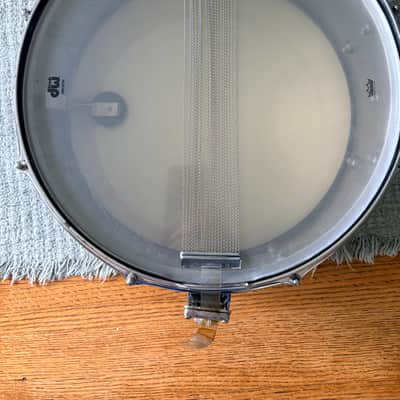 Slingerland No. 130 Gene Krupa Sound King 5x14" 8-Lug Chrome Over Brass Snare Drum with Zoomatic Strainer 1963 - 1977 - Chrome image 6