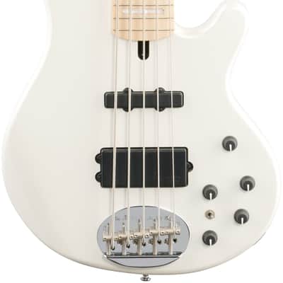 Lakland Skyline 55-02 Custom Maple Fretboard Bass Guitar, White Pearl, Open Box (Very Good) image 2