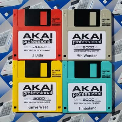 Akai MPC 2000XL x20 Diskettes Drum Kit Sounds Samples Floppies Floppy imagen 2