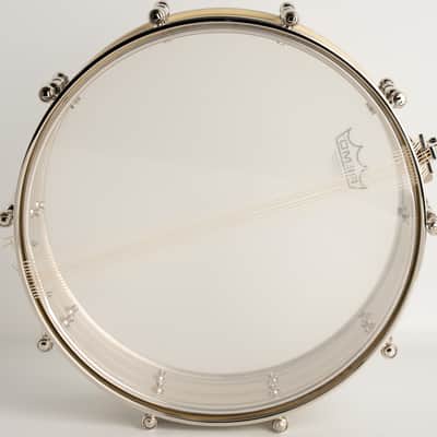 AK Drums Nickel Over Brass Dresdner Type Orchestra Model / Nickel Plated 5.5"x14" image 6