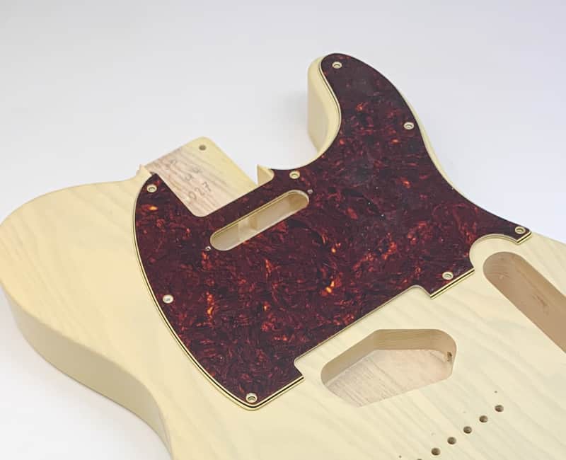 BloomDoom 4 Ply Aged Red Tortoise Relic T-Style Pickguard image 1
