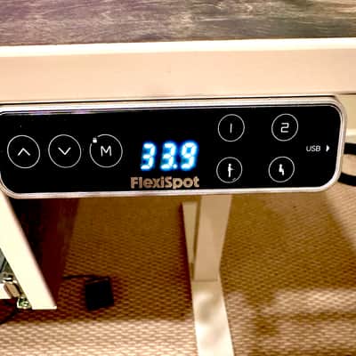 Height Adjustable Birch Plywood Producer Studio Desk - Hand Made - Birch Dark Grey image 5