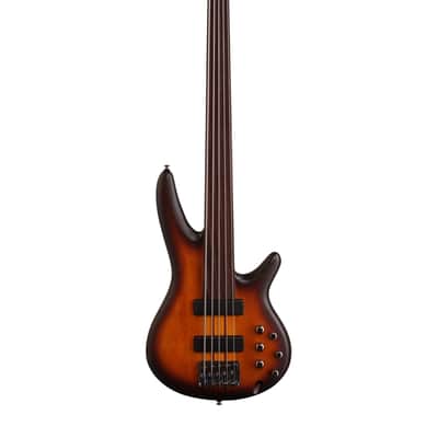 Ibanez SRF705 Portamento 5 String Fretless Bass Brown Burst image 2
