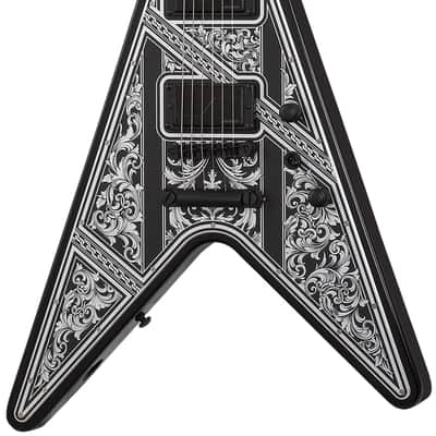 Schecter V-1 Przym Palladium Gloss Black image 1