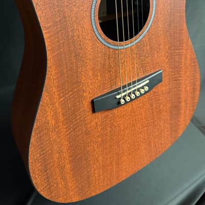 Martin D-X1E Mahogany Dreadnought Acoustic-Electric Guitar w/ Gig Bag (138) image 5