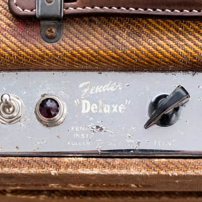1954 Fender Tweed Deluxe 5D3 Wide Panel Vintage Tube Amp 1x12 w/ Jensen P12R image 5