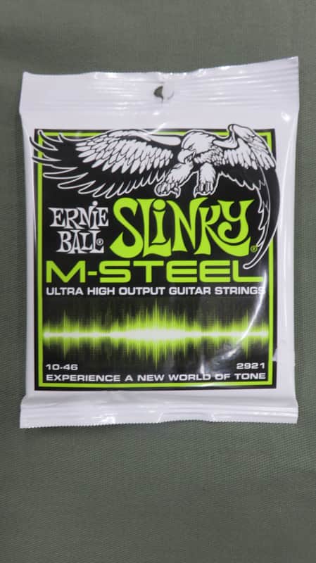 Ernie Ball 2921 Slinky M-Steel Electric Guitar Strings (10-46) image 1