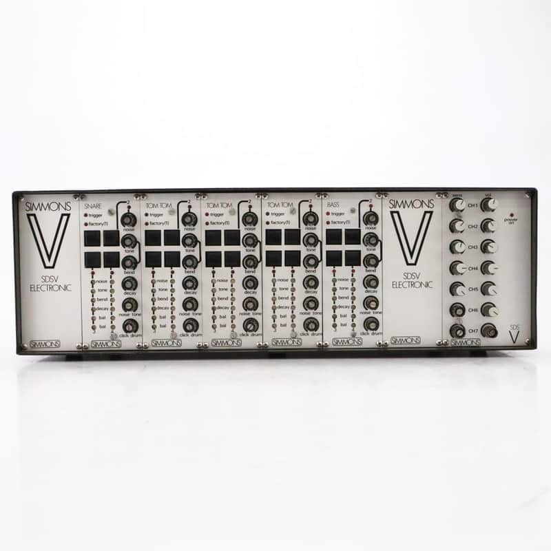 Simmons SDSV Electronic Drum Machine Synthesizer Rack #49100 image 1