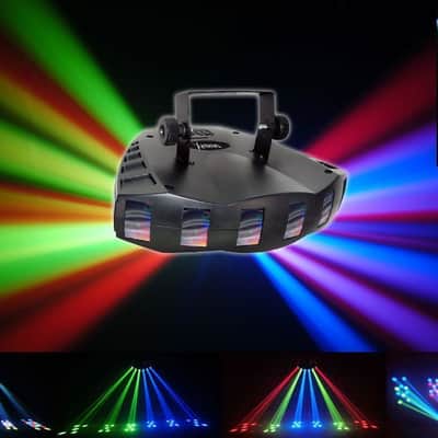 New! Chauvet DJ DERBY X DMX-512 Multi Colored LED Derby Club Light +Strobe Light image 2
