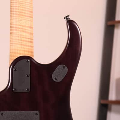 Musicman JP15 Electric Guitar - Roasted Maple Fingerboard, Flame Trans Black Burst image 12