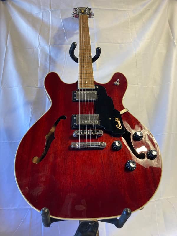 Guild - SF4 Starfire IV Electric Guitar 1990's - Transparent Red image 1