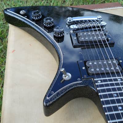 Early 80's Guild X-79, Original, Beautiful Black Metallac, Great Cond, OHSC! image 8