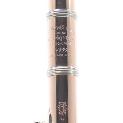 William S. Haynes Custom 14K Gold Flute with Gold Toneholes, Offset G, C# Trill image 2
